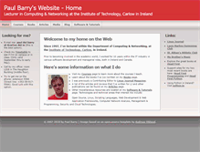 Tablet Screenshot of paulbarry.itcarlow.ie